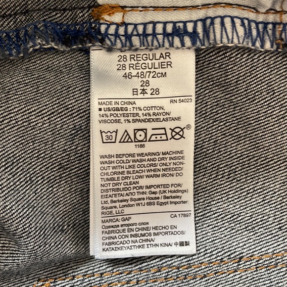 Gap True Skinny Stretch Dark Wash Jeans - Picture 4 of 6